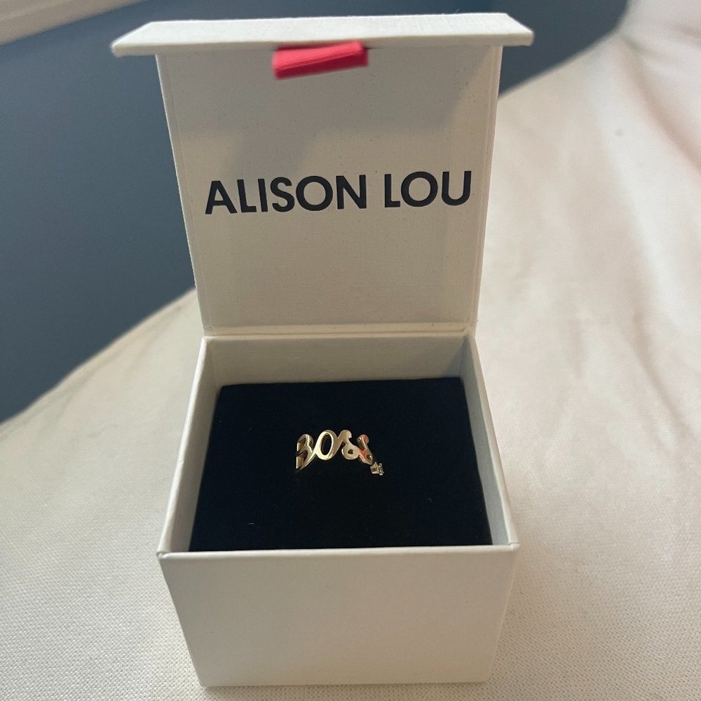 Alison Lou Boss Ring 14k